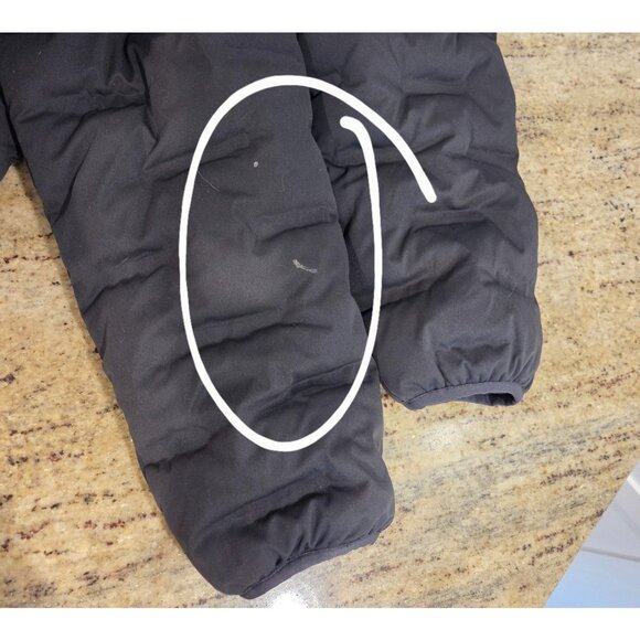 North End Loft Puffer Coat Geek Squad Logo Gray Mens Sz L - Picture 14 of 16